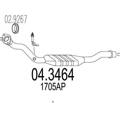 Катализатор MTS 04.3464