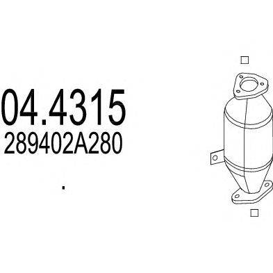 Катализатор MTS 04.4315