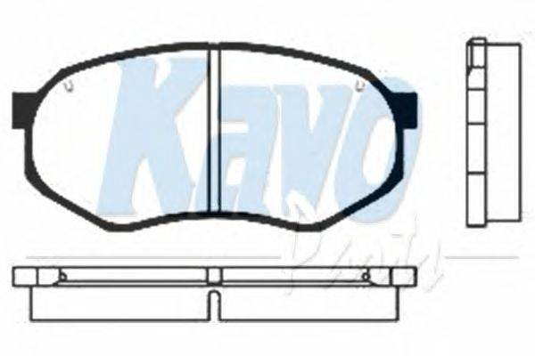 Комплект тормозных колодок, дисковый тормоз KAVO PARTS BP-4515