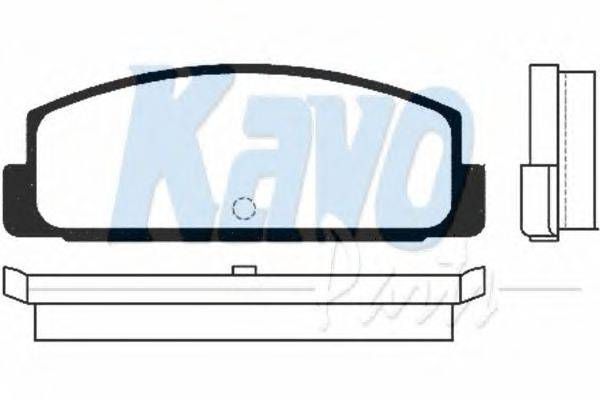 Комплект тормозных колодок, дисковый тормоз KAVO PARTS BP-5520