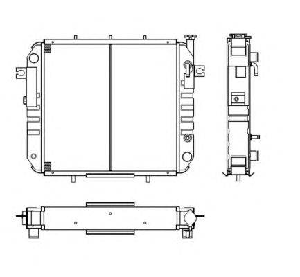 Радиатор, охлаждение двигателя NRF 52261