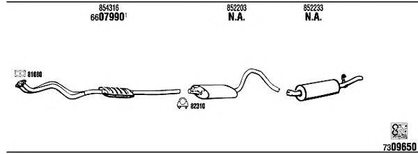Система выпуска ОГ WALKER OP40029