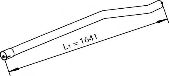 Труба выхлопного газа DINEX 28667