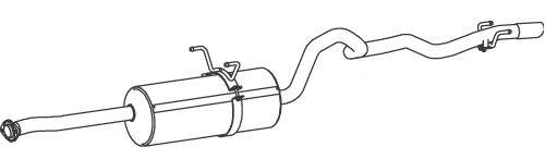 Глушитель выхлопных газов конечный DINEX 72308