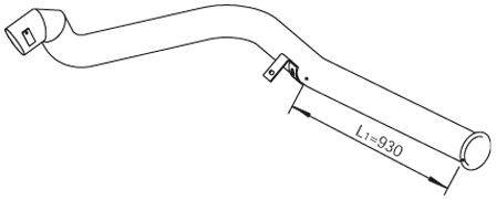 Труба выхлопного газа DINEX 21734