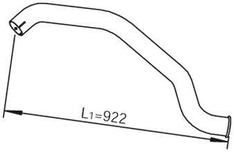 Труба выхлопного газа DINEX 28691