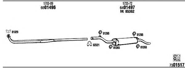 Система выпуска ОГ WALKER PE10004