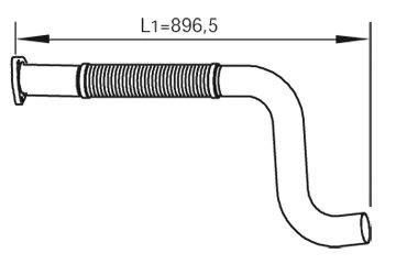Труба выхлопного газа DINEX 47221