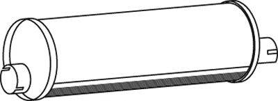 Средний / конечный глушитель ОГ DINEX 30300