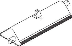 Средний / конечный глушитель ОГ DINEX 68300