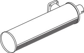 Средний / конечный глушитель ОГ DINEX 70326