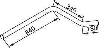 Труба выхлопного газа ZARA 9145