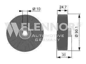 Паразитный / ведущий ролик, поликлиновой ремень FLENNOR FU21990