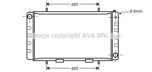 Радиатор, охлаждение двигателя AVA QUALITY COOLING AU2092