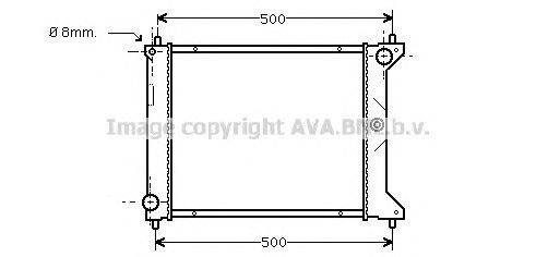 Радиатор, охлаждение двигателя AVA QUALITY COOLING AU2096