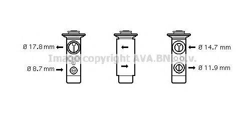 Расширительный клапан, кондиционер AVA QUALITY COOLING BW1362