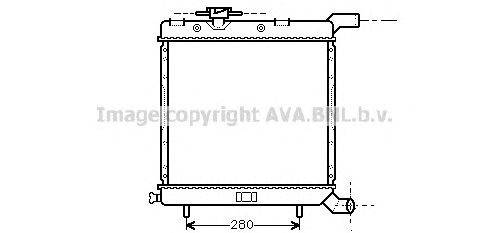 Радиатор, охлаждение двигателя AVA QUALITY COOLING CR2005