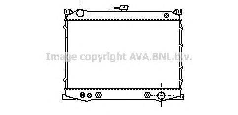 Радиатор, охлаждение двигателя AVA QUALITY COOLING DN2080