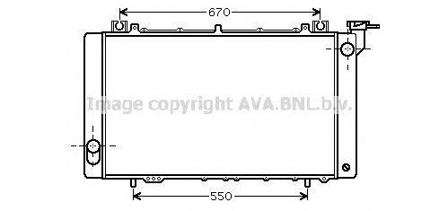 Радиатор, охлаждение двигателя AVA QUALITY COOLING DN2316