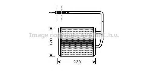 Теплообменник, отопление салона AVA QUALITY COOLING KA6089