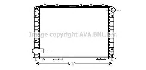 Радиатор, охлаждение двигателя AVA QUALITY COOLING LC2057