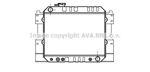 Радиатор, охлаждение двигателя AVA QUALITY COOLING MZ2033