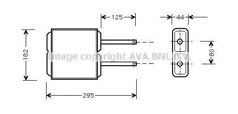 Теплообменник, отопление салона AVA QUALITY COOLING MZ6143