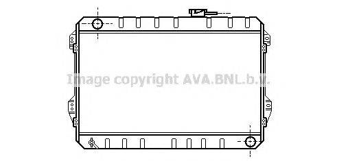 Радиатор, охлаждение двигателя AVA QUALITY COOLING TO2073