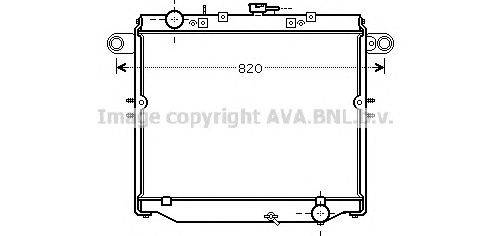 Радиатор, охлаждение двигателя AVA QUALITY COOLING TO2477