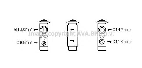 Расширительный клапан, кондиционер AVA QUALITY COOLING VO1172