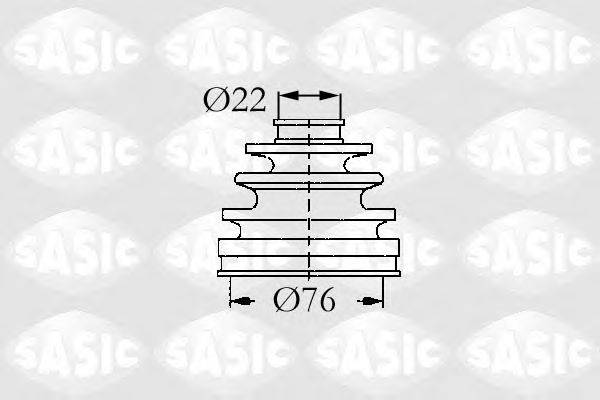 Комплект пылника, приводной вал SASIC 9004697