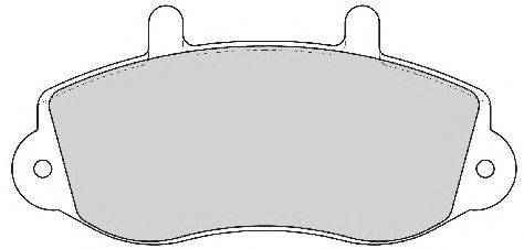 Комплект тормозных колодок, дисковый тормоз ABEX 23302