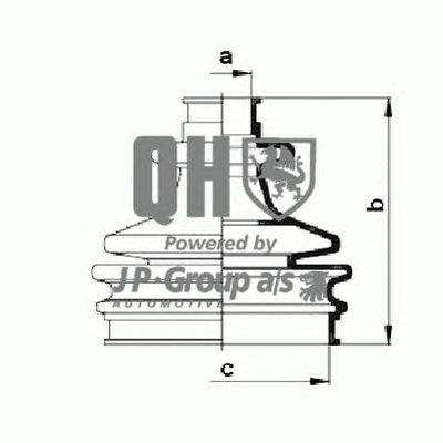 Комплект пылника, приводной вал JP GROUP QJB258