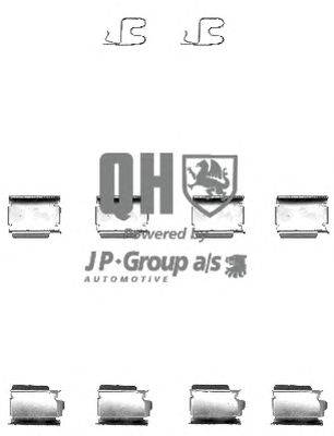 Комплектующие, колодки дискового тормоза JP GROUP BFK901