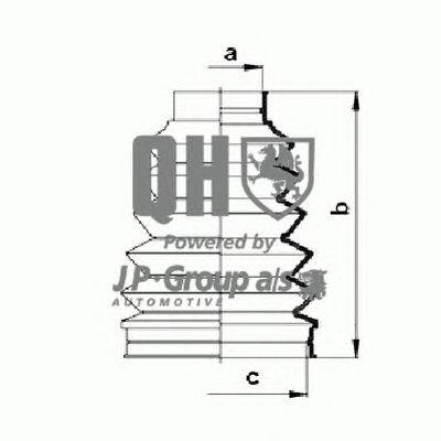 Комплект пылника, приводной вал JP GROUP QJB1012