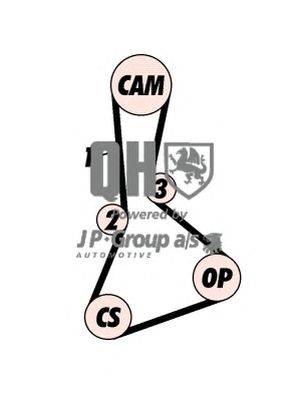 Комплект ремня ГРМ JP GROUP QBK365