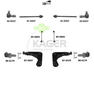 Подвеска колеса KAGER 800109