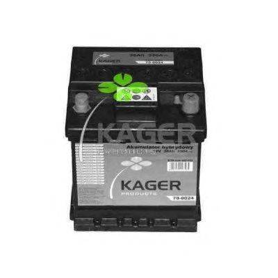 Стартерная аккумуляторная батарея KAGER 700024