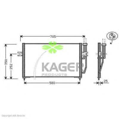 Конденсатор, кондиционер KAGER 94-6409