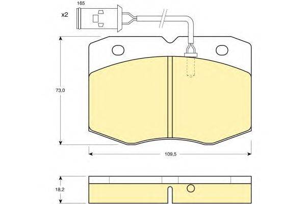 Комплект тормозных колодок, дисковый тормоз GIRLING 29038