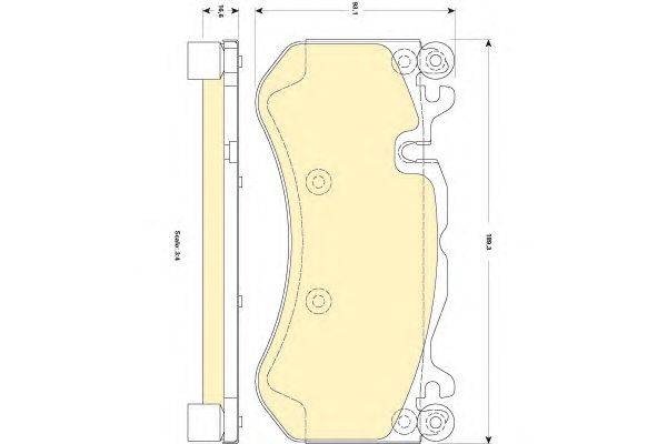 Комплект тормозных колодок, дисковый тормоз GIRLING 24681