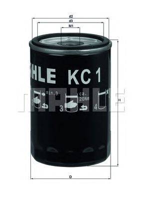 Топливный фильтр MAHLE ORIGINAL KC 1