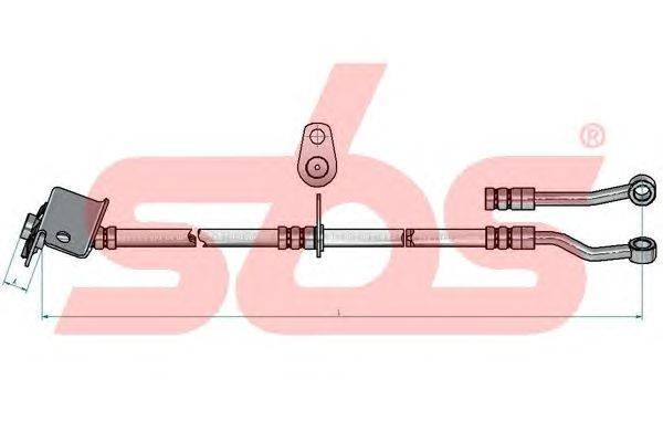 Тормозной шланг sbs 1330853480