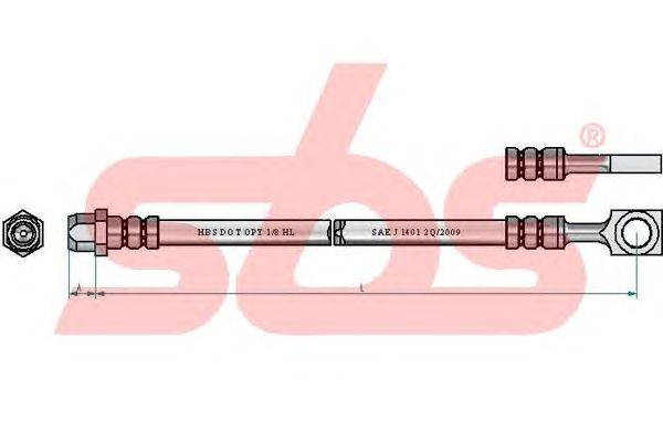 Тормозной шланг sbs 1330854022