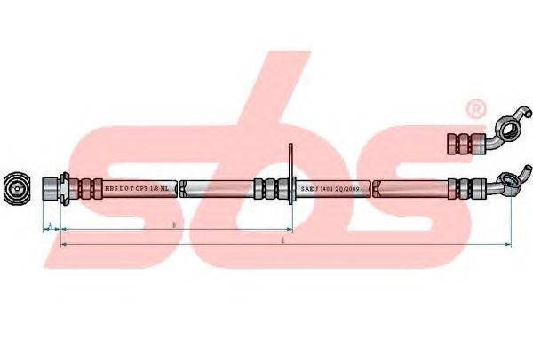 Тормозной шланг sbs 13308545173
