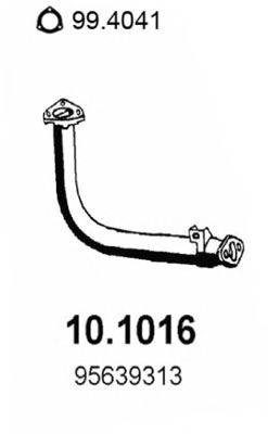 Труба выхлопного газа ASSO 101016