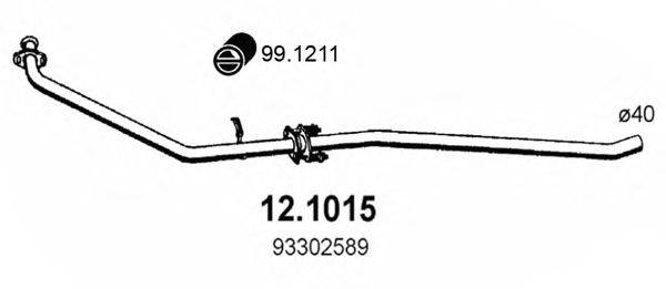 Труба выхлопного газа ASSO 12.1015