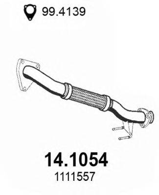 Труба выхлопного газа ASSO 14.1054