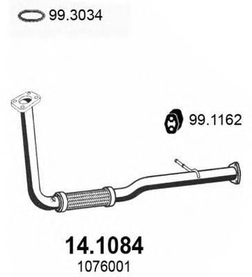 Труба выхлопного газа ASSO 14.1084