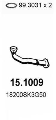 Труба выхлопного газа ASSO 151009